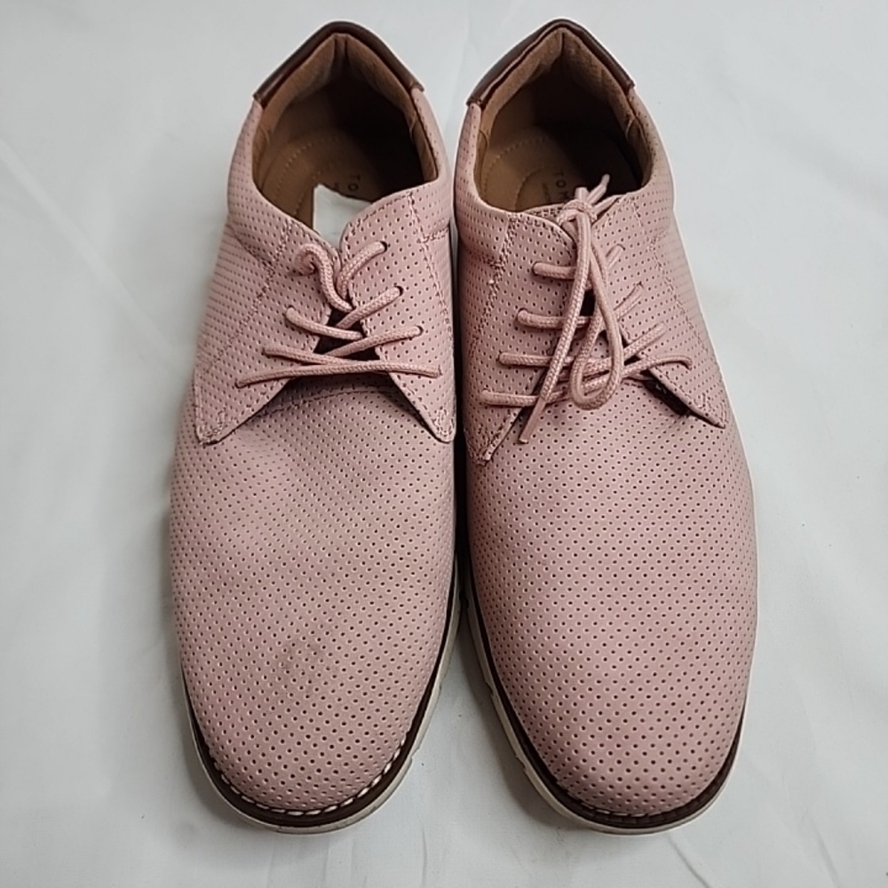 Tommy Hilfiger Warren Lace Up Oxford Light Pink Brown MEN Sneakers  Size 9 1/2